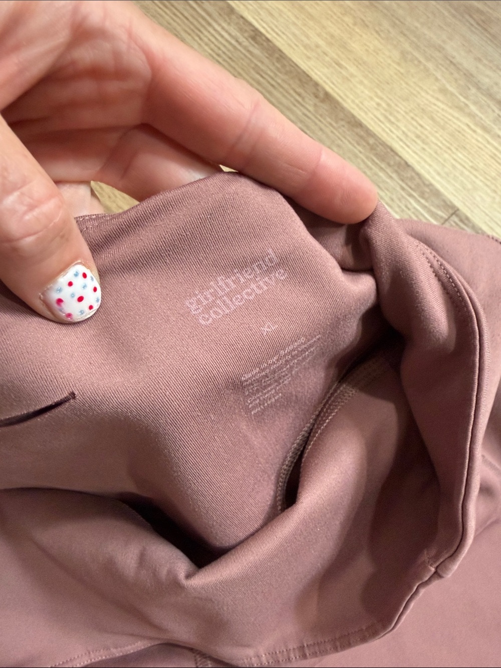 Girlfriend Collective High Rise in Dusty Rose Pink Leggings Athletic Size XL - Picture 5 of 6
